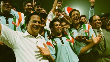 RetroReport - Sublime Tendulkar repeats miracle as India triumphant in Sharjah