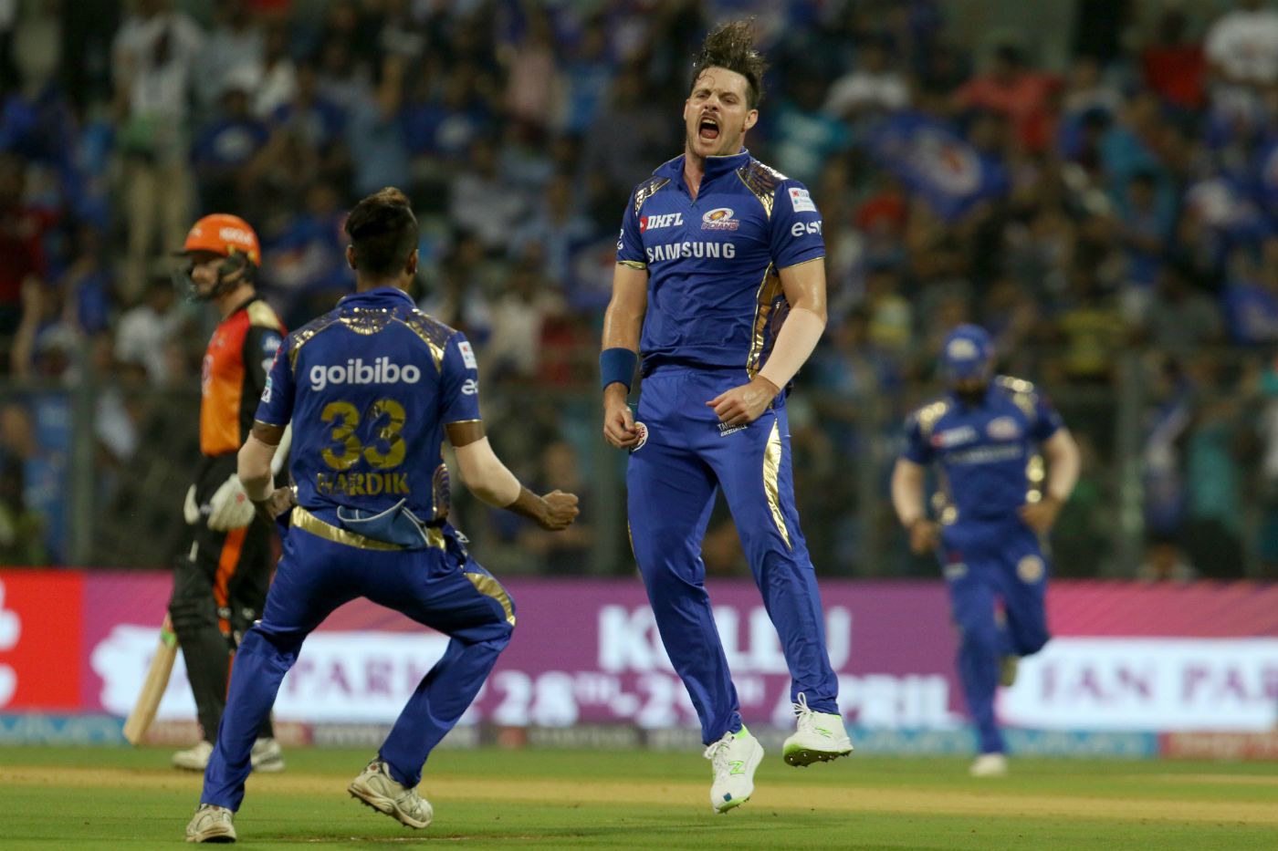 Mitchell McClenaghan struck twice in his first over