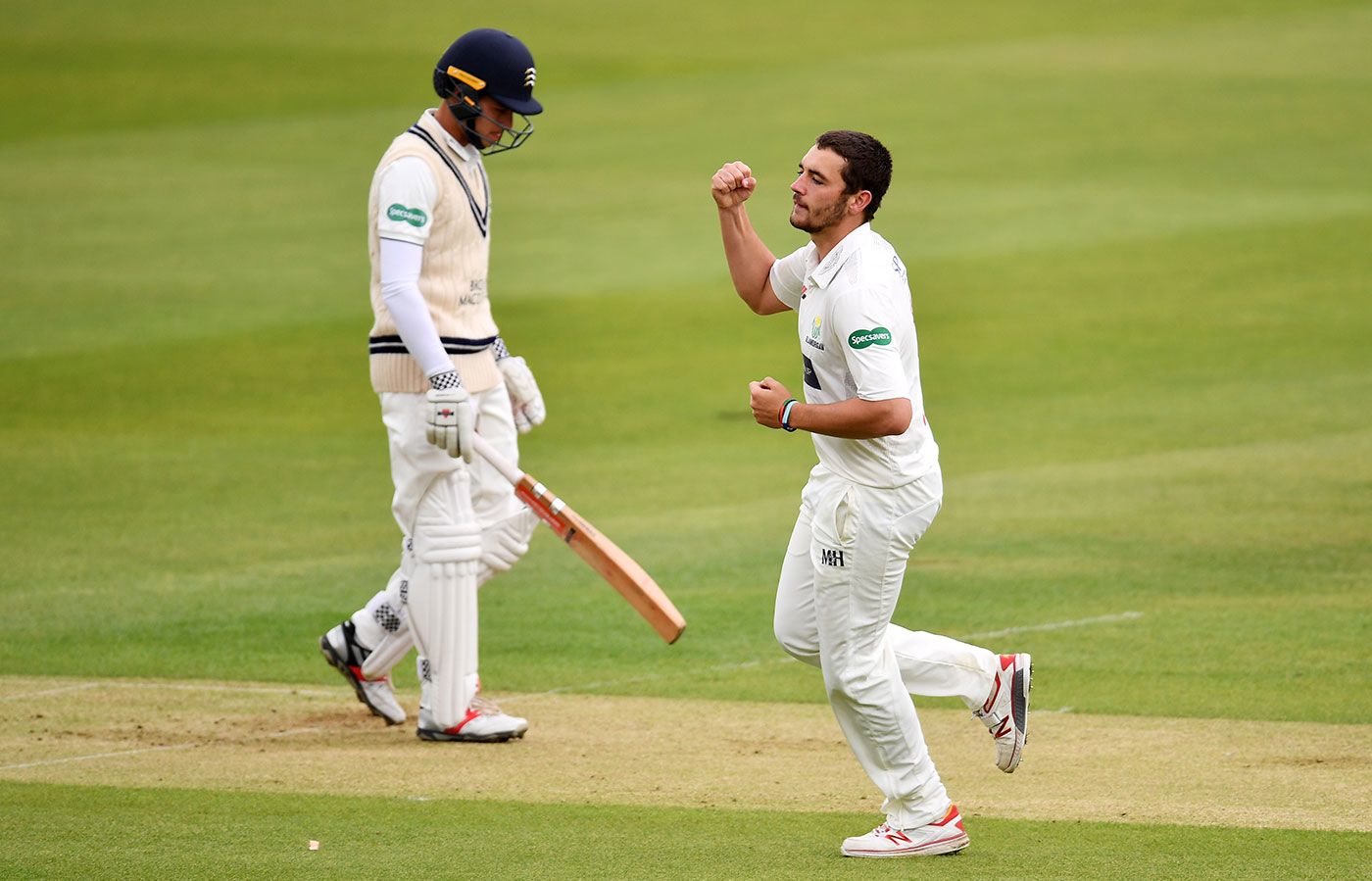 Lukas Carey celebrates removing Max Holden