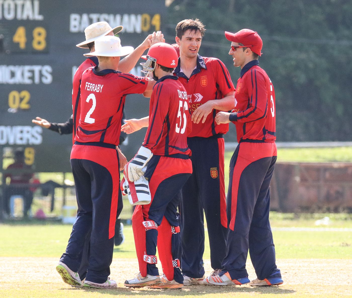 Ben Stevens was at the center of the action after taking another bag full of wickets for Jersey