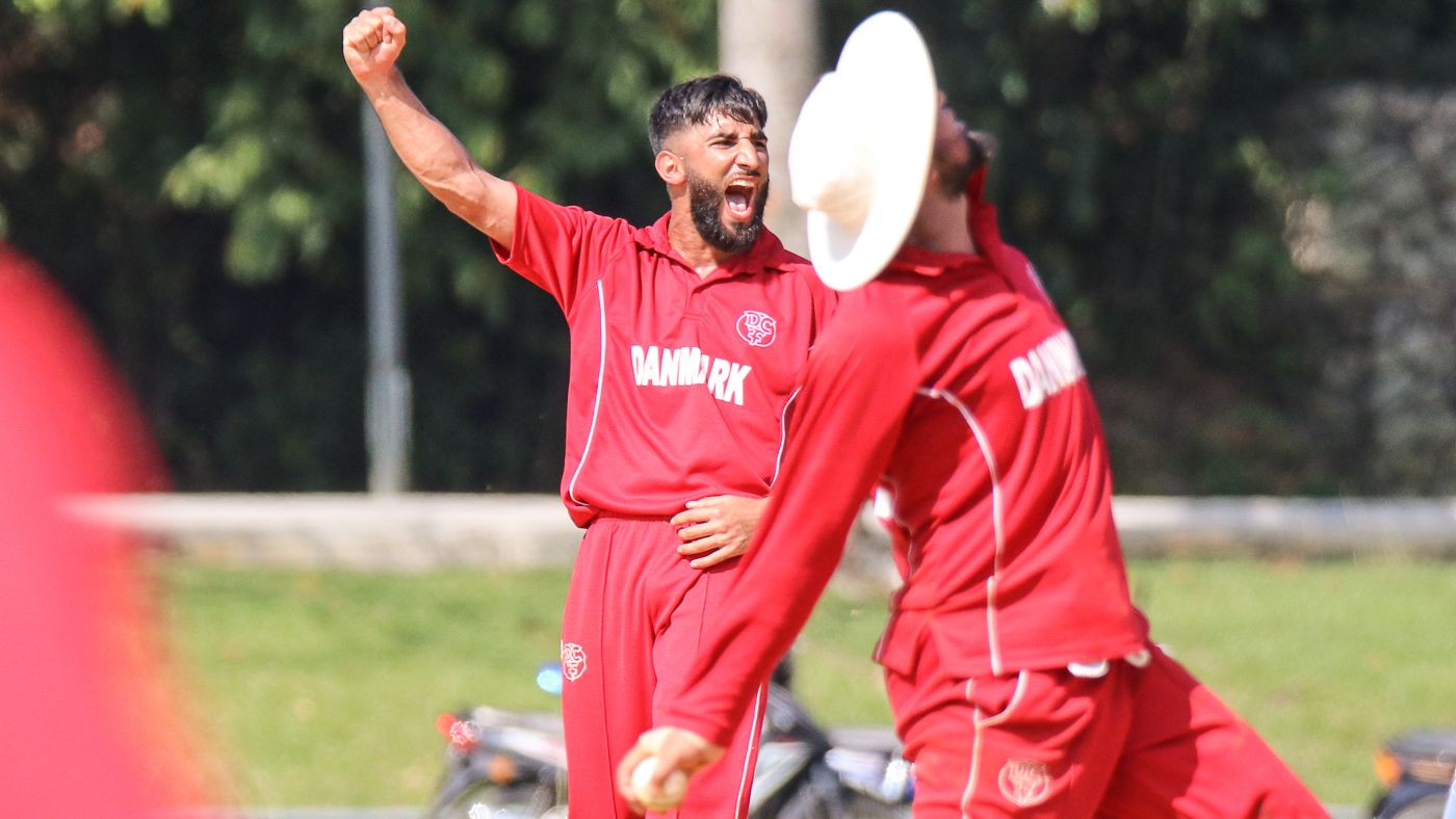 Captain Hamid Shah roars after Denmark clinches victory