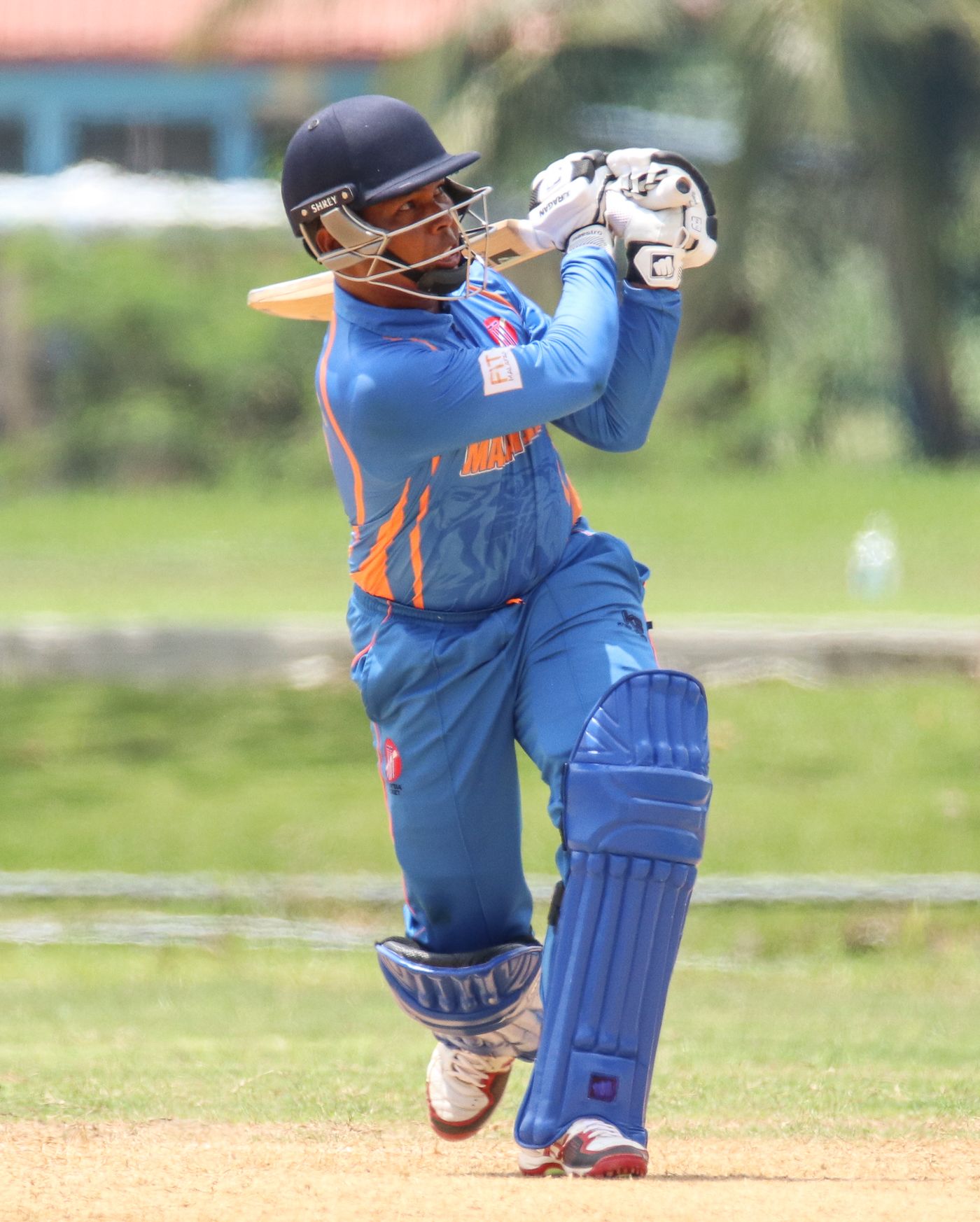 Ahmed Faiz looks on after connecting with a clean strike over midwicket