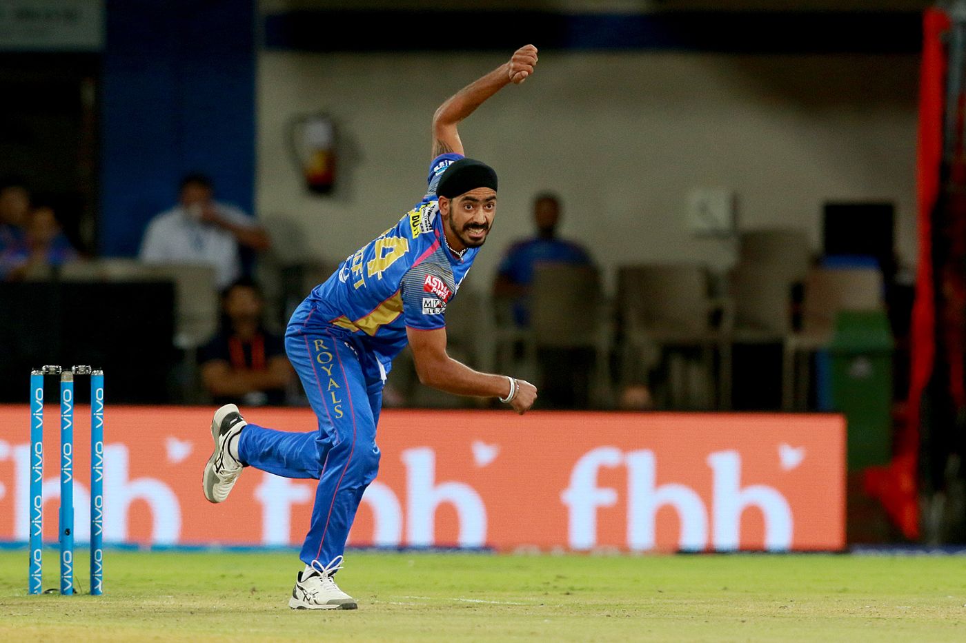 Anureet Singh sends one down