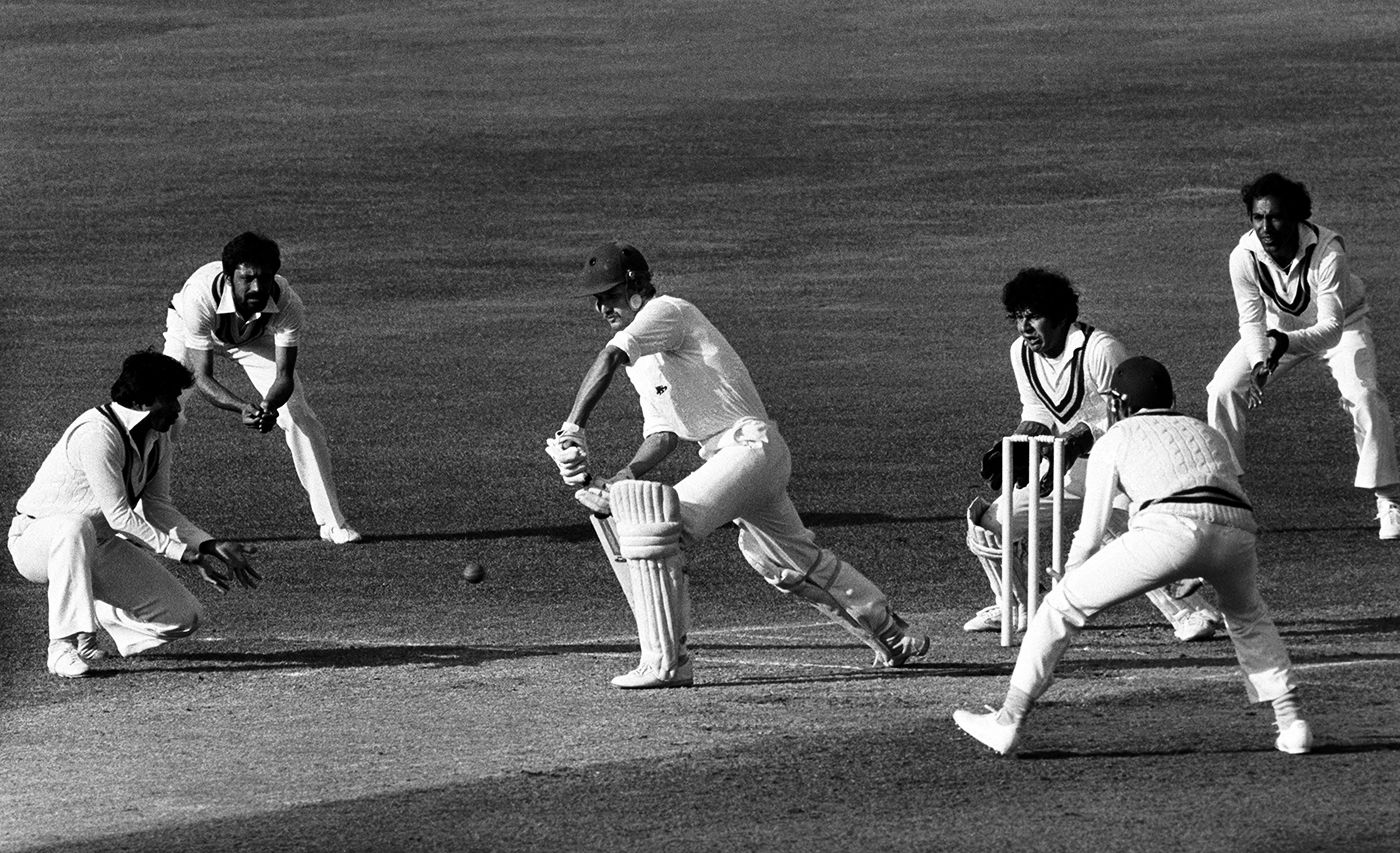 Chris Tavare batted for nearly seven hours for 82 runs