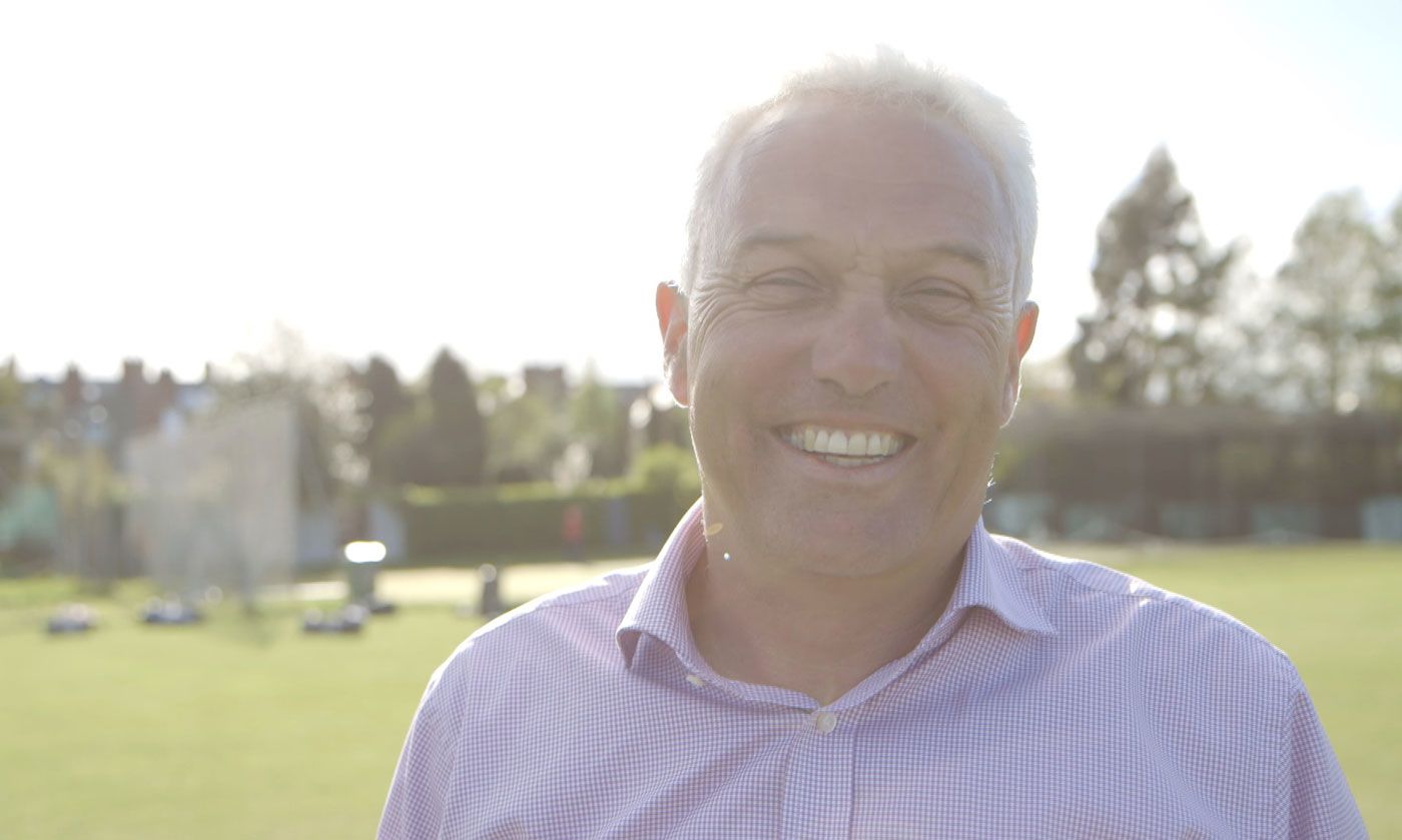 Former Ireland international Alan Lewis at the YMCA sports ground