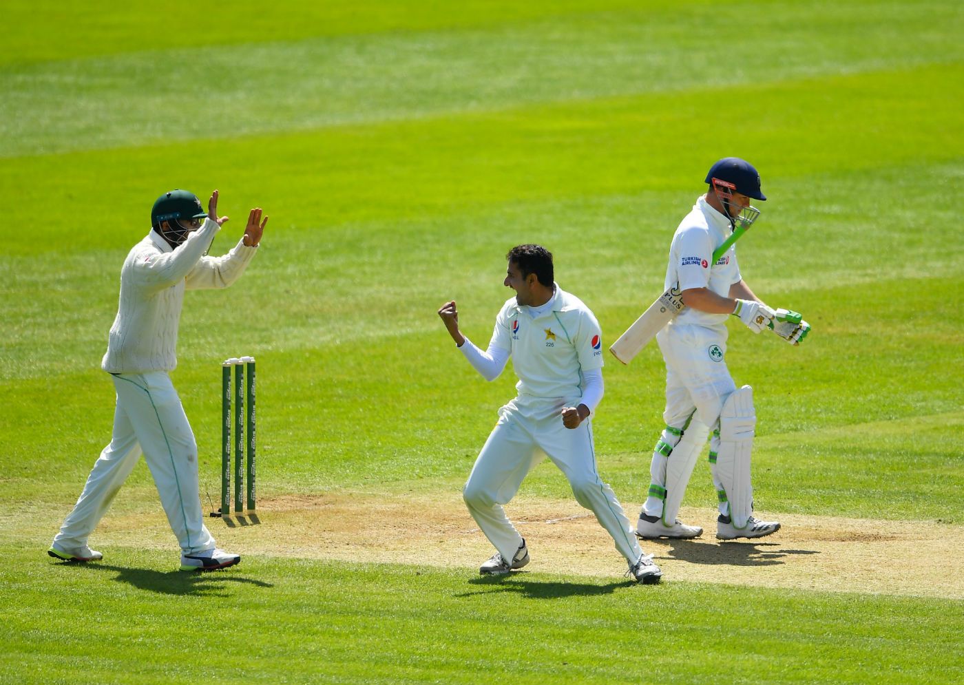 Mohammad Abbas bagged Niall O'Brien for a duck