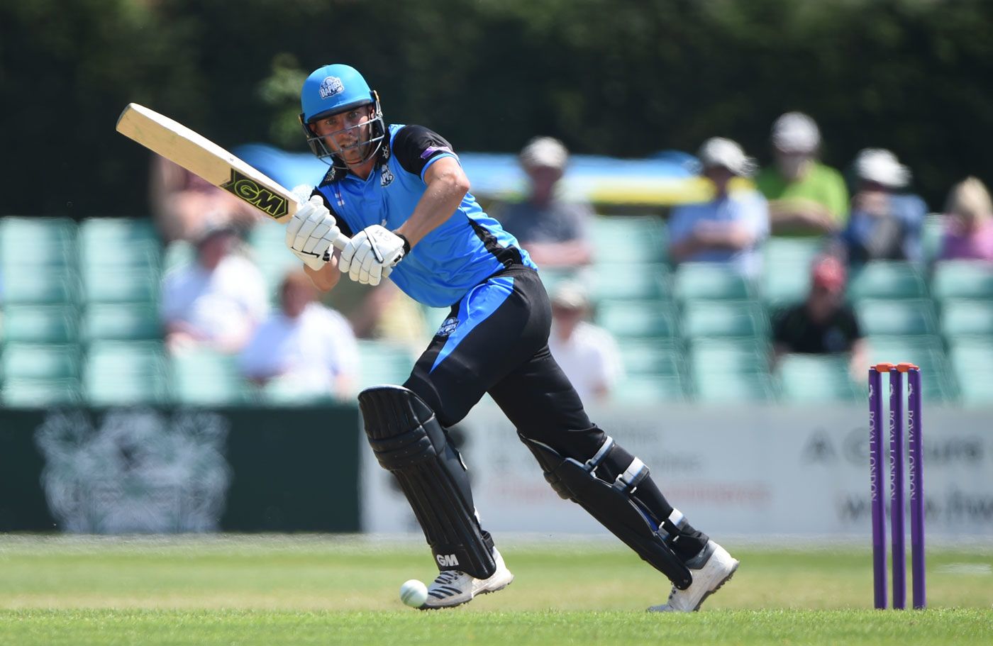 Tom Fell turns into the leg side