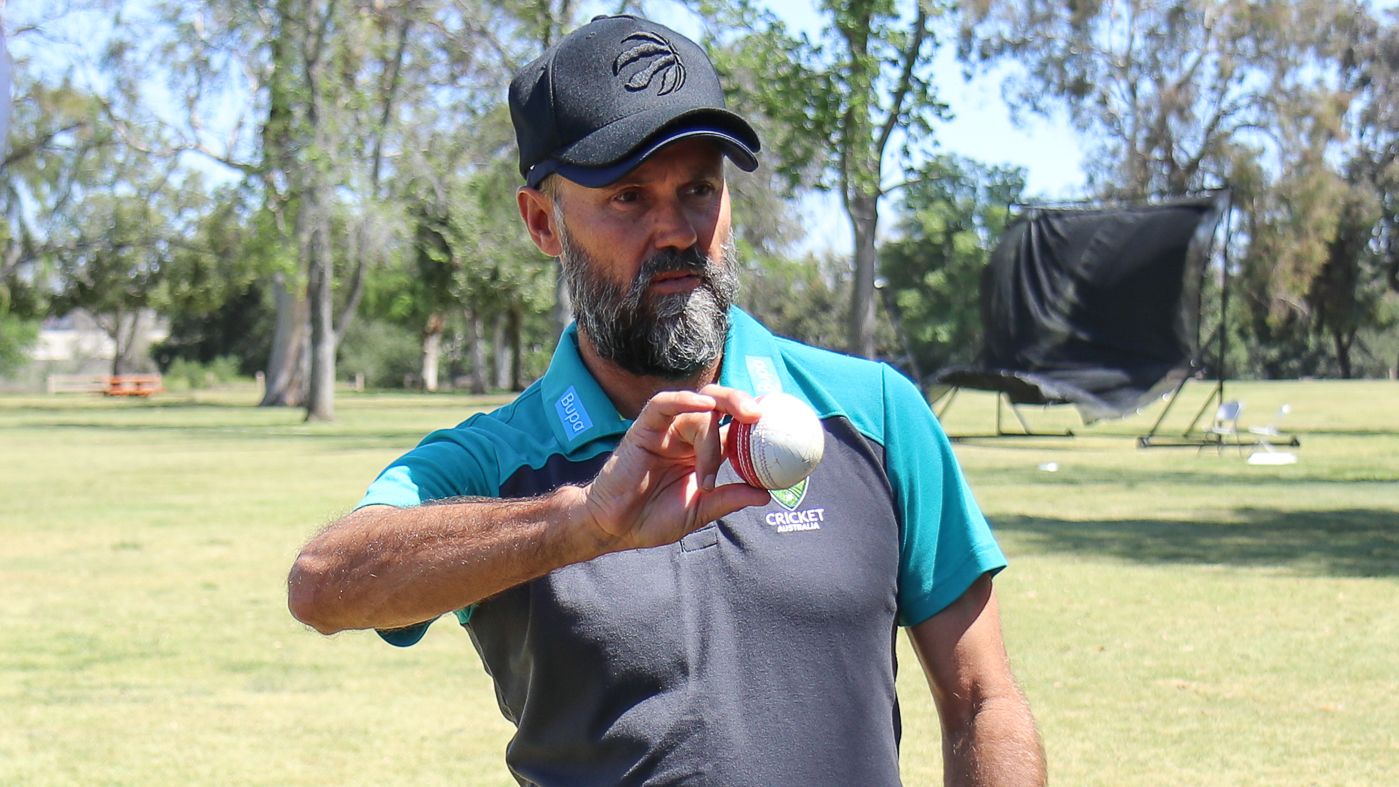 Australia spin bowling coach John Davison offers some bowling tips