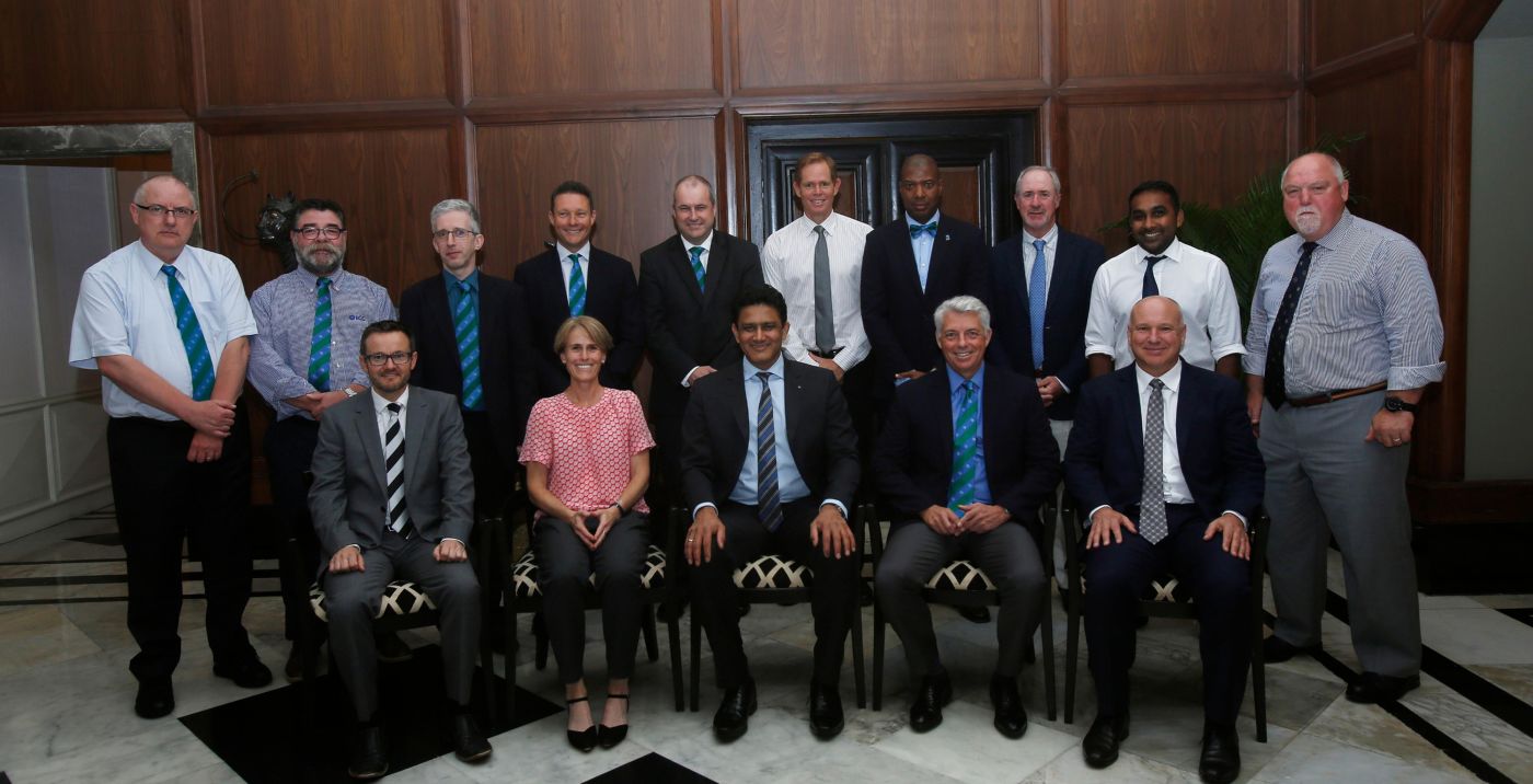 Members of the ICC Cricket Committee at the two-day meeting in Mumbai