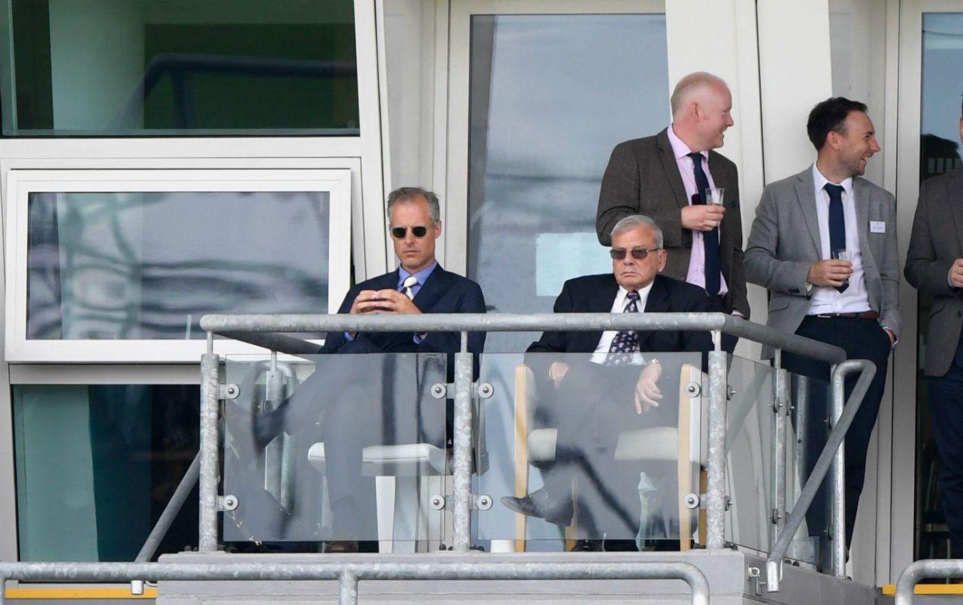 Ed Smith, the national selector, with former umpire Dickie Bird