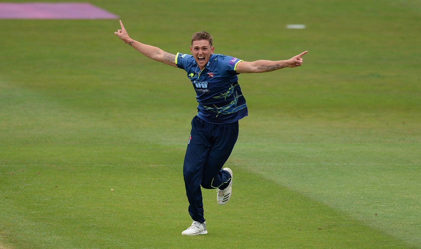 Harry Podmore claimed the key wicket of Callum Ferguson