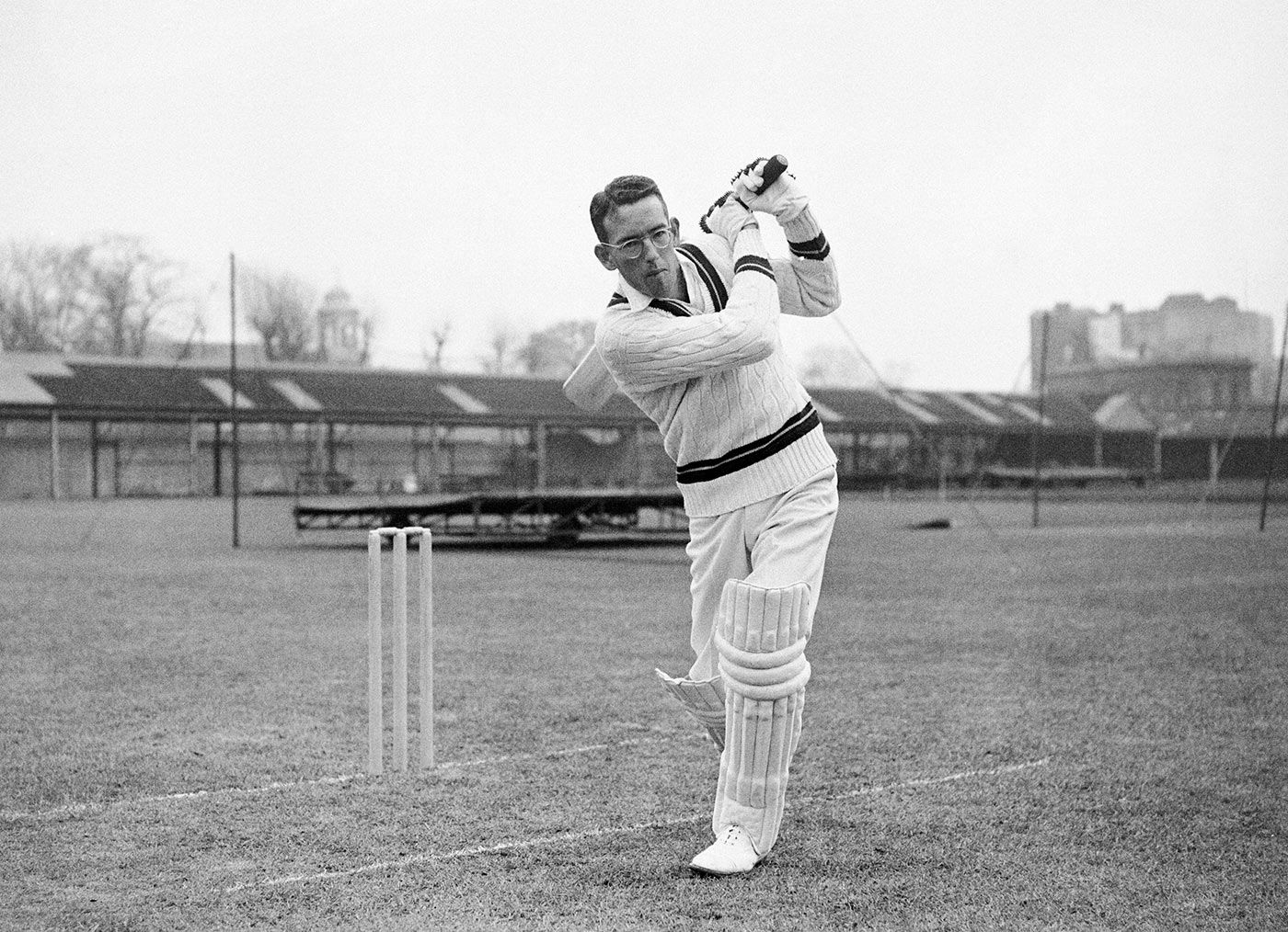 Roy Marshall bats in the nets