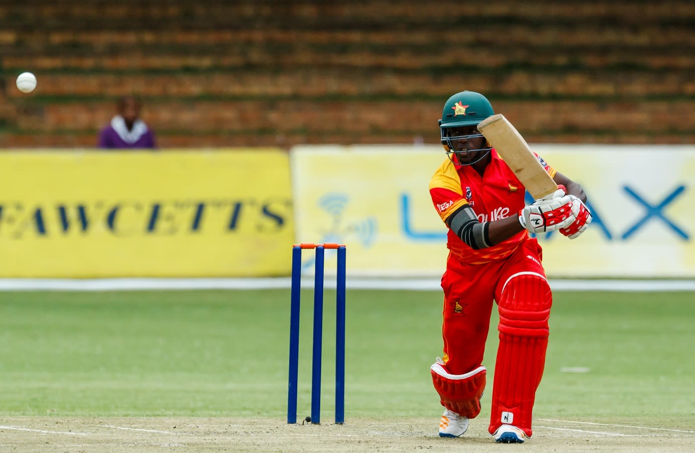 Tarisai Musakanda punches through the off side