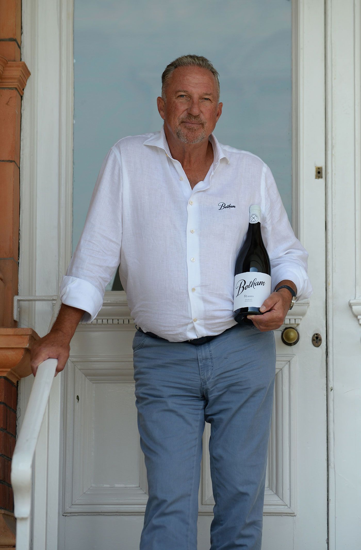 Sir Ian Botham at the launch of Botham Wines