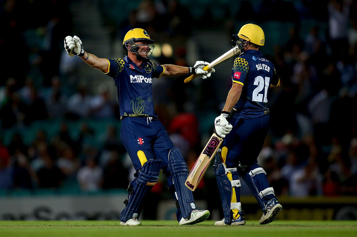 Andrew Salter and Graham Wagg celebrate victory