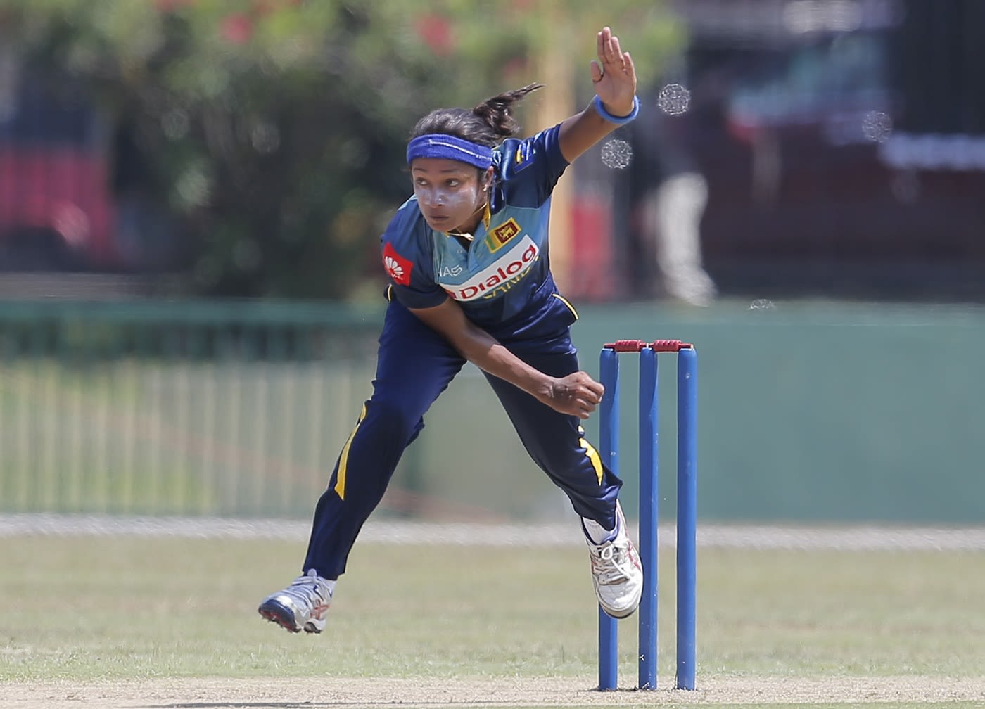 Sripali Weerakkody delivers a ball