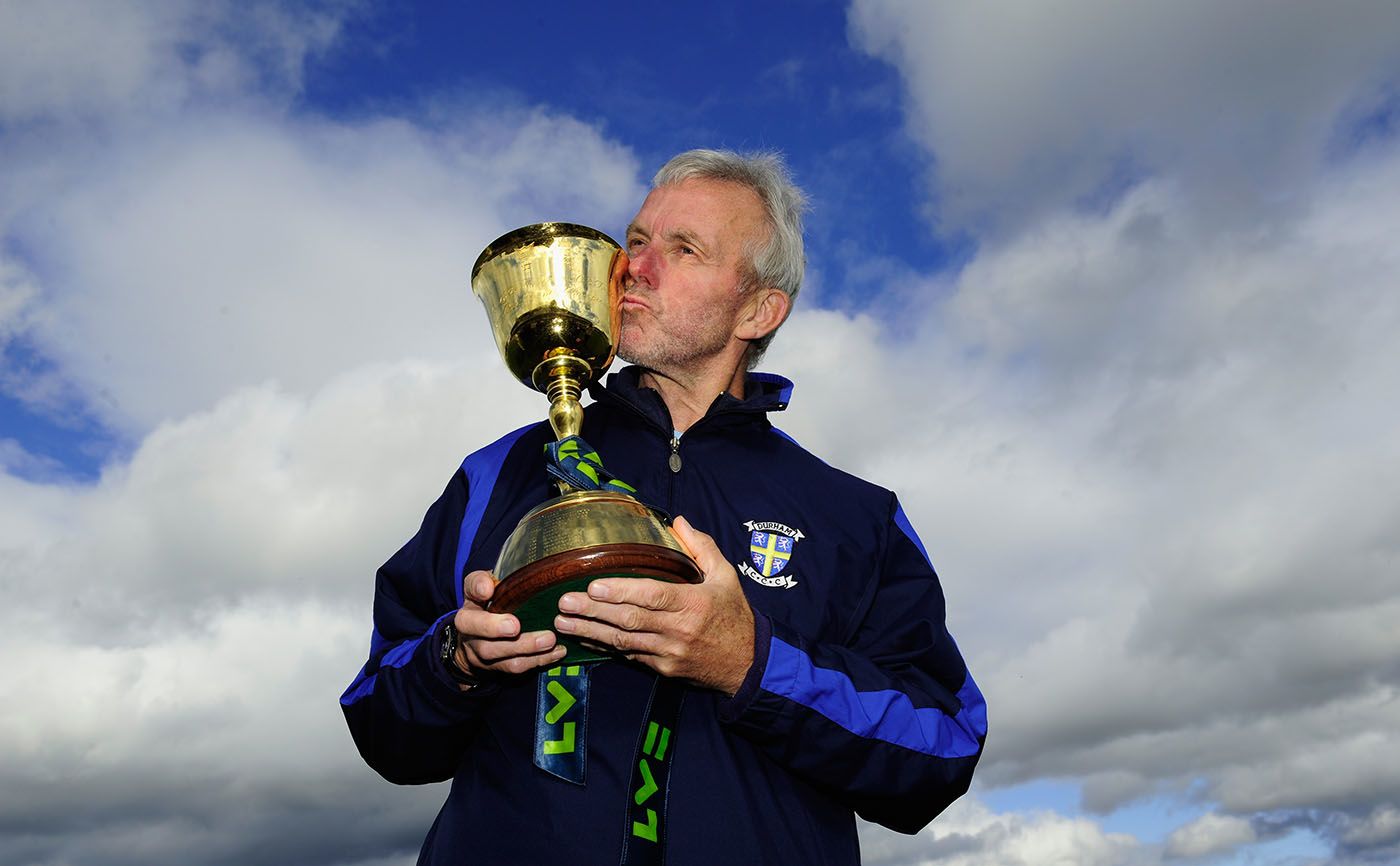 Geoff Cook with the County Championship trophy