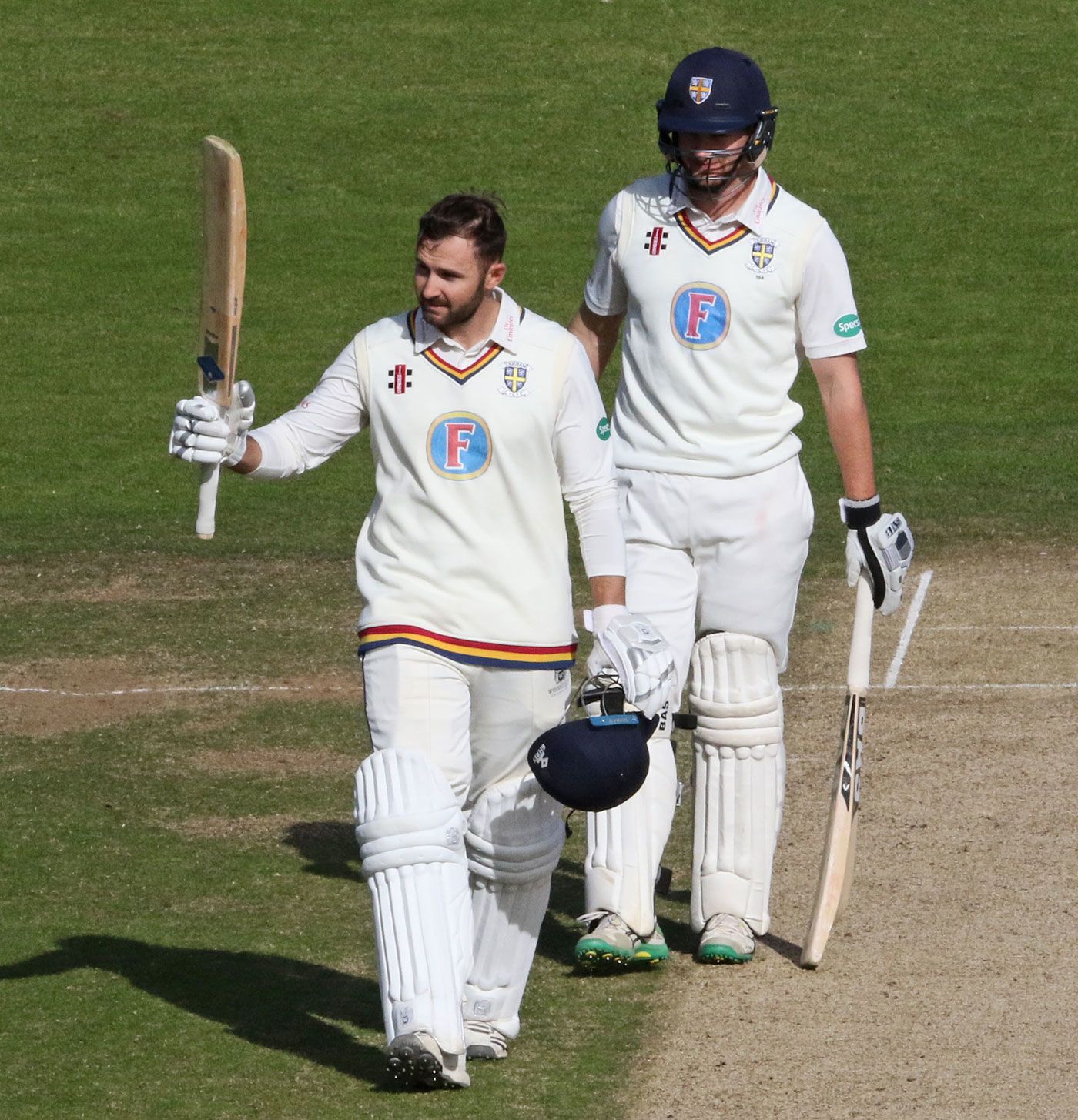 Gareth Harte reaches his century