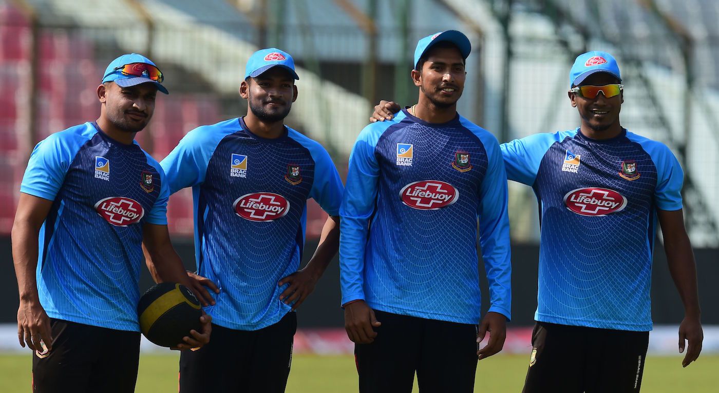 Ariful Haque, Nazmul Hossain Shanto, Soumya Sarkar and Rubel Hossain