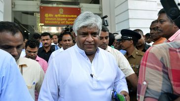 Sports minister looks to replace SLC officials with Ranatunga-led interim committee