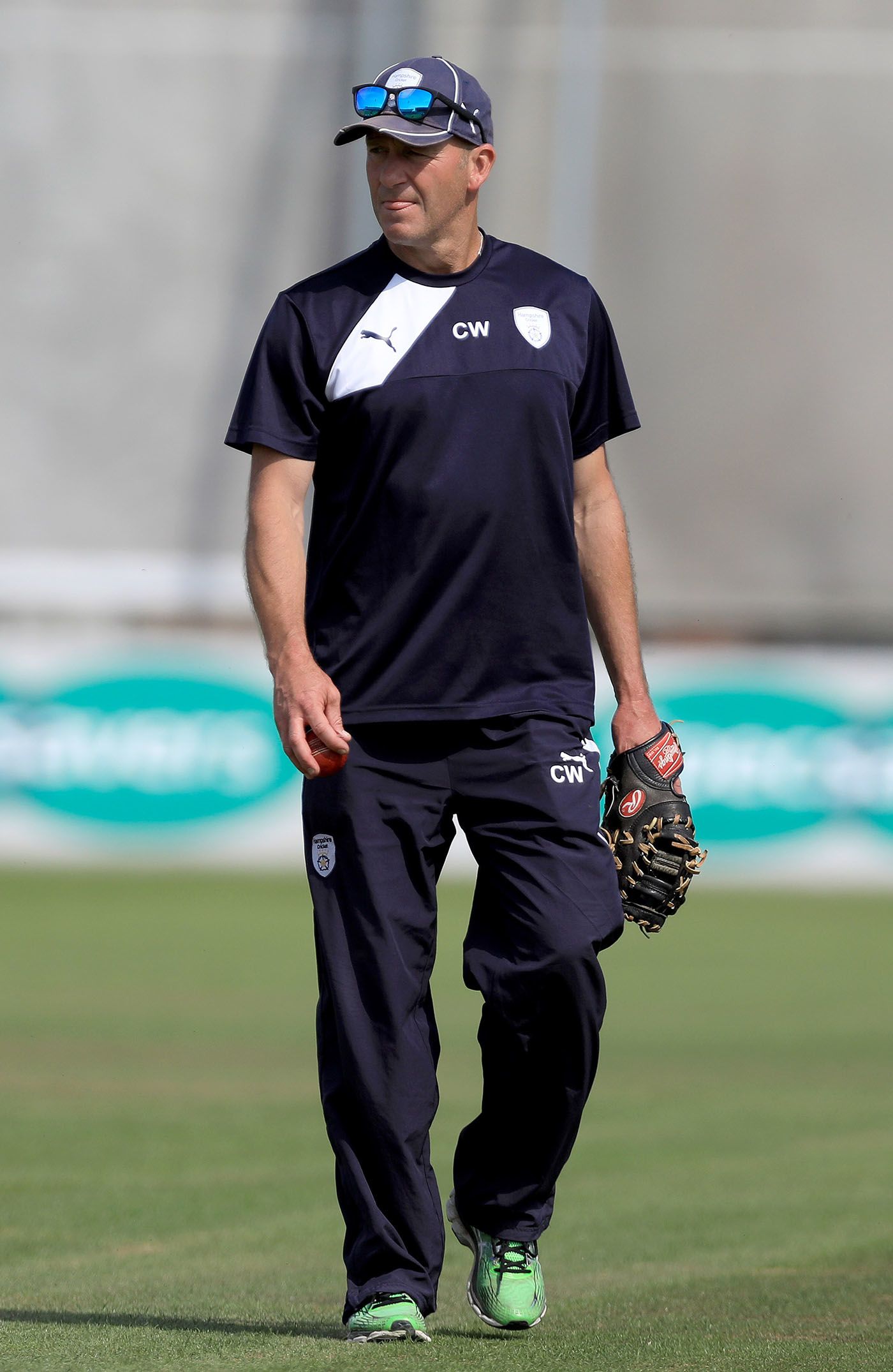 Craig White oversees warm-ups