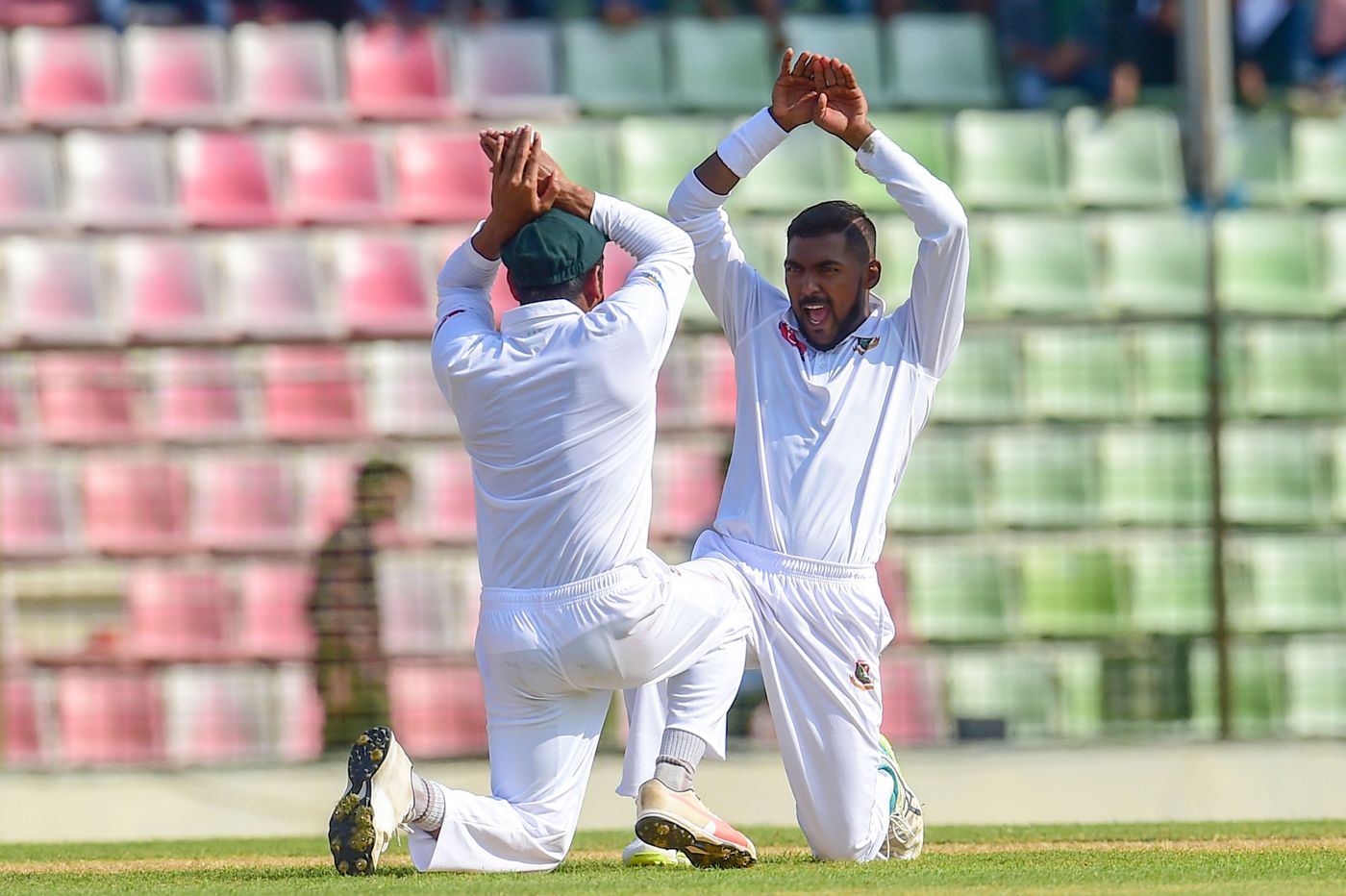 Nazmul Islam breaks into the naagin dance for the first time in his Test career