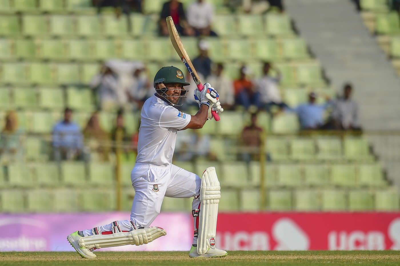 Ariful Haque plays one on the off side