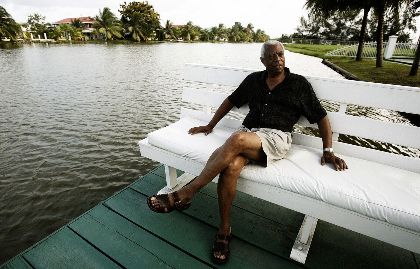 Lance Gibbs in Georgetown, Guyana