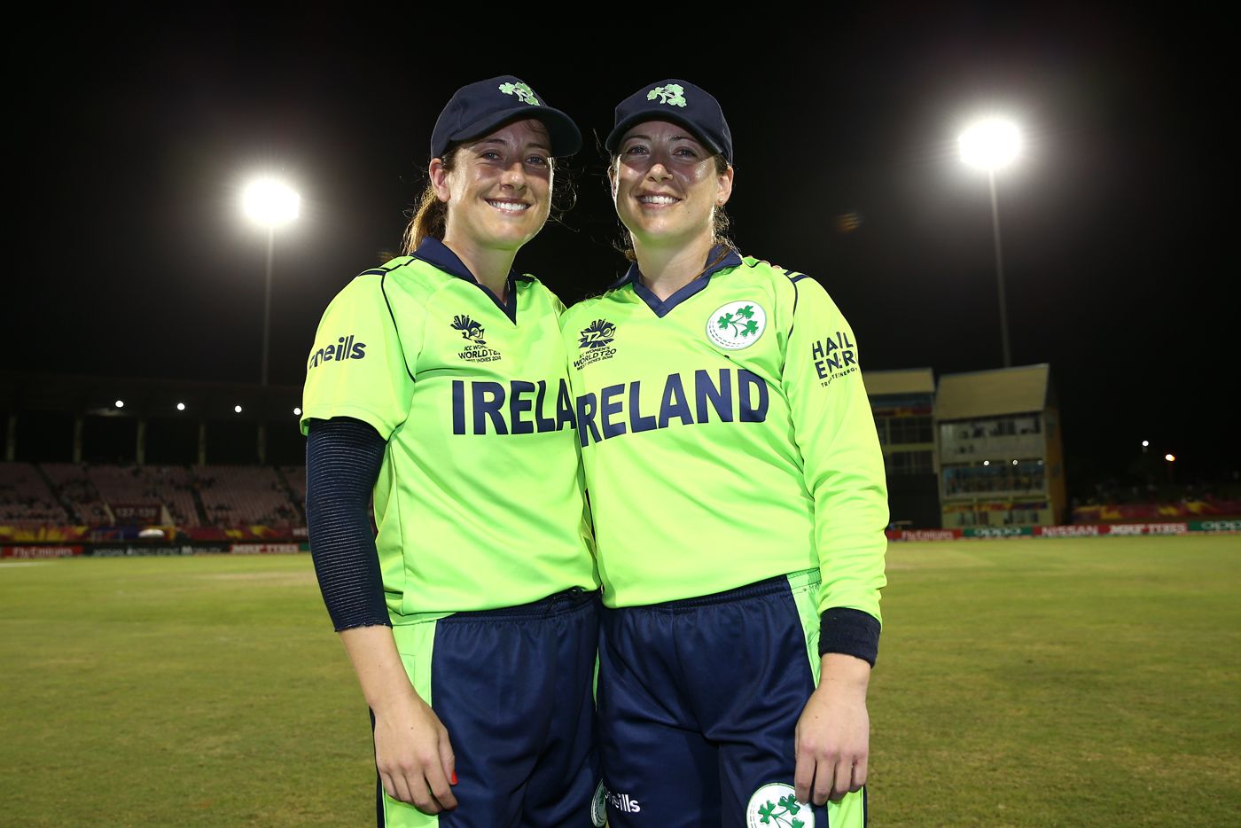 Isobel Joyce and Cecelia Joyce pose for a photo after calling time on their international career