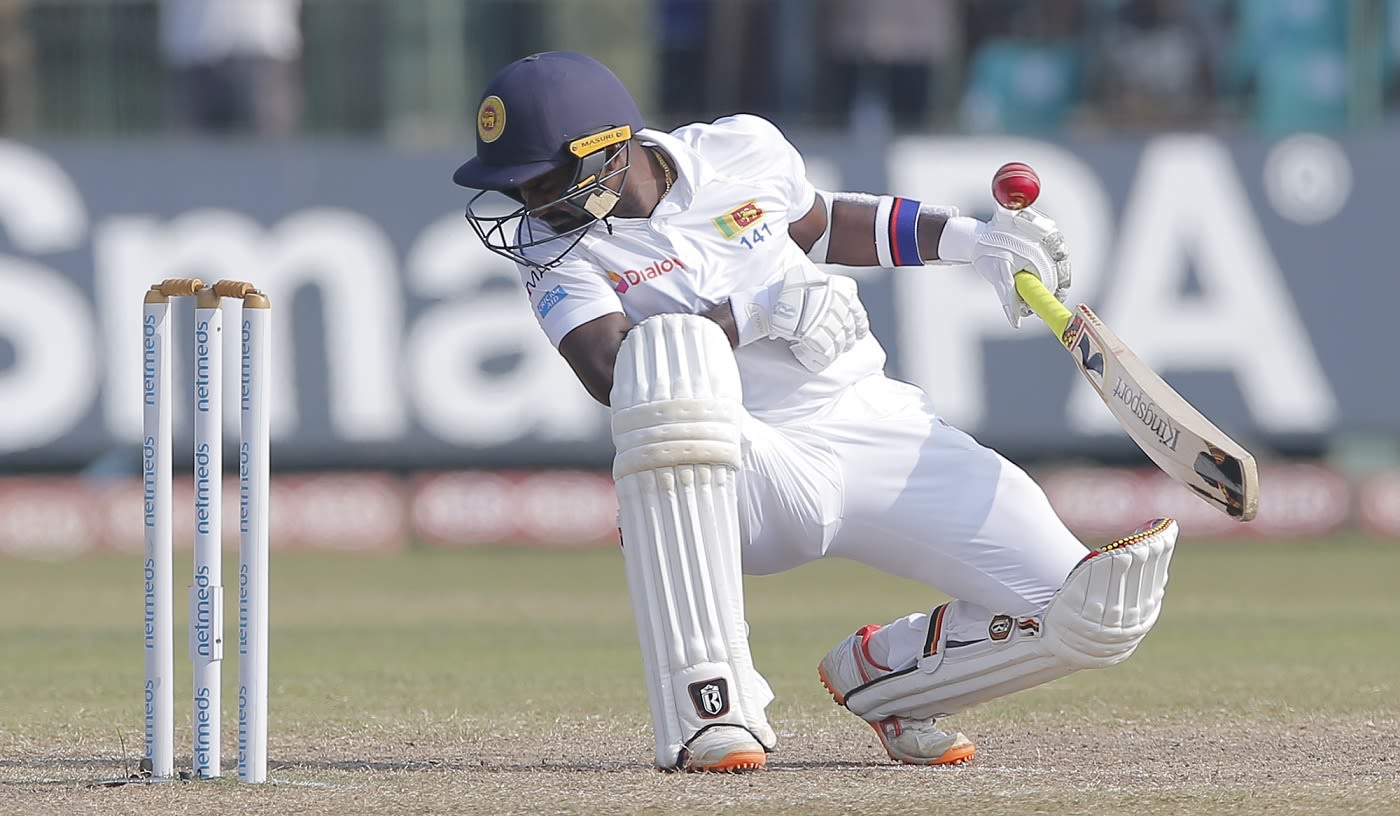 Malinda Pushpakumara was hit on the helmet