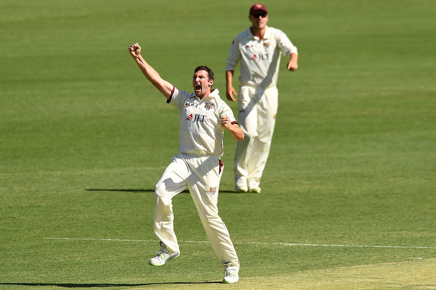 Luke Feldman celebrates