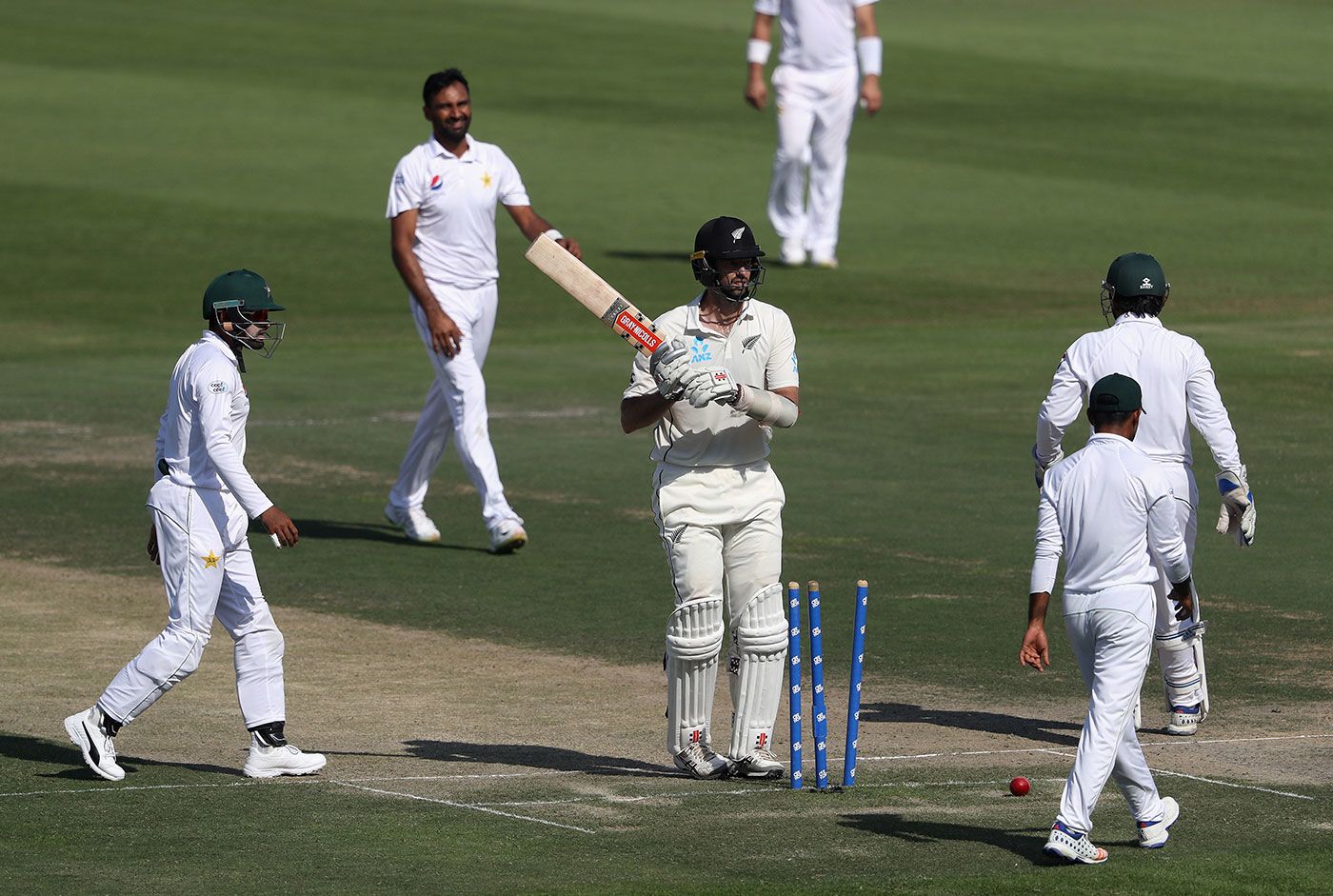 William Somerville was bowled by Bilal Asif