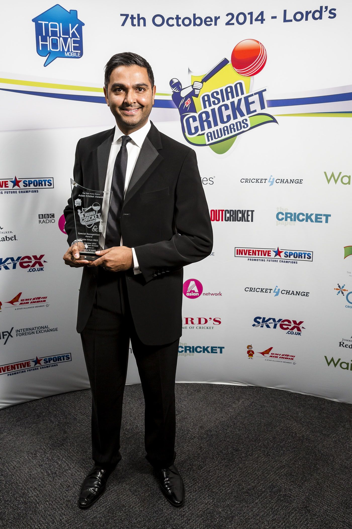 Wasim Khan at the 2014 Asian Cricket Awards
