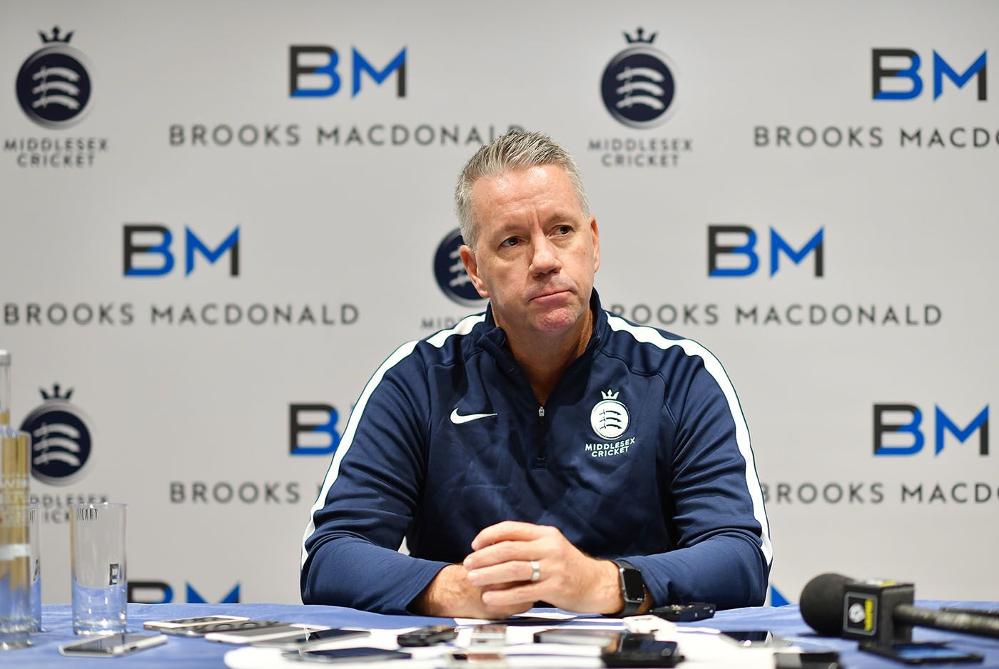 Stuart Law speaks at his Middlesex unveiling