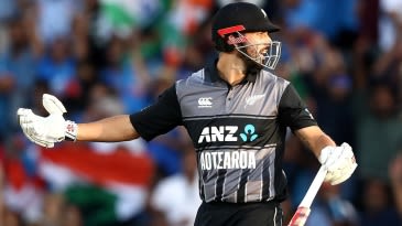 Umpire Shaun Haig felt the pressure after Daryl Mitchell DRS error