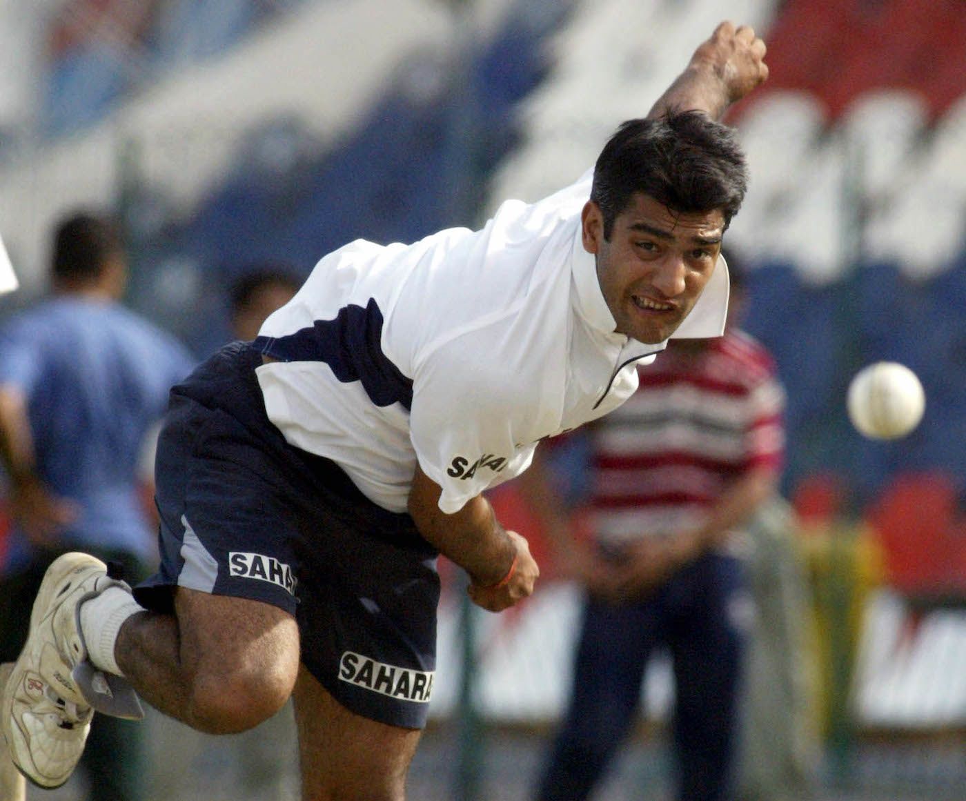 Amit Bhandari bowls in the nets