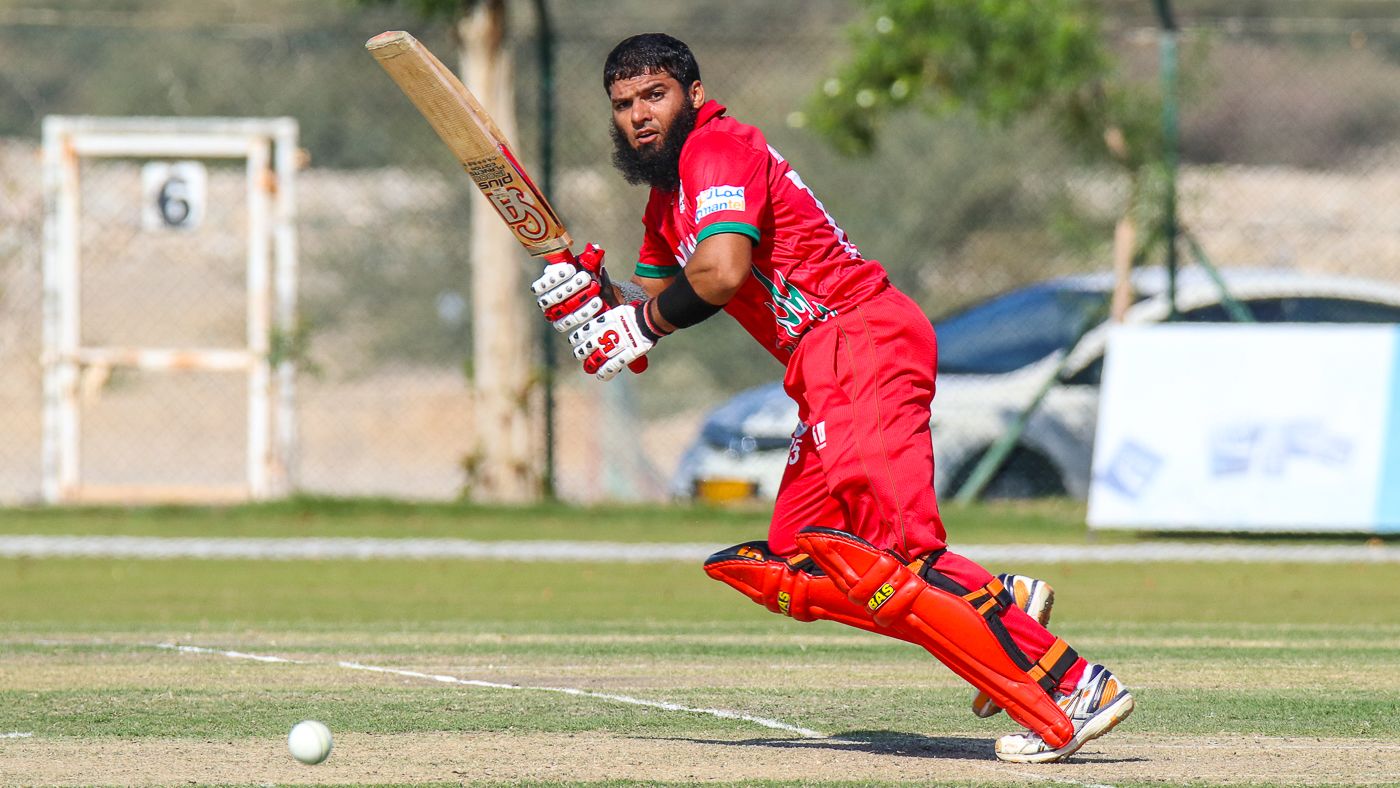 Khurram Nawaz flicks through the leg side