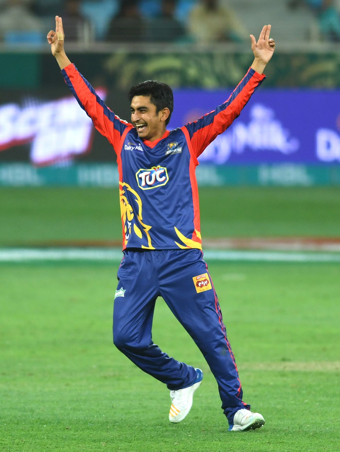 Umer Khan goes up in celebration