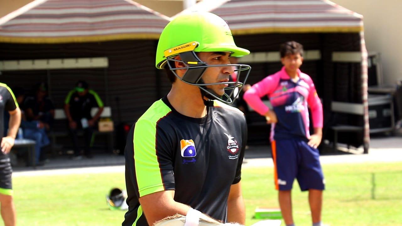 Salman Butt at his first training session with Lahore Qalandars