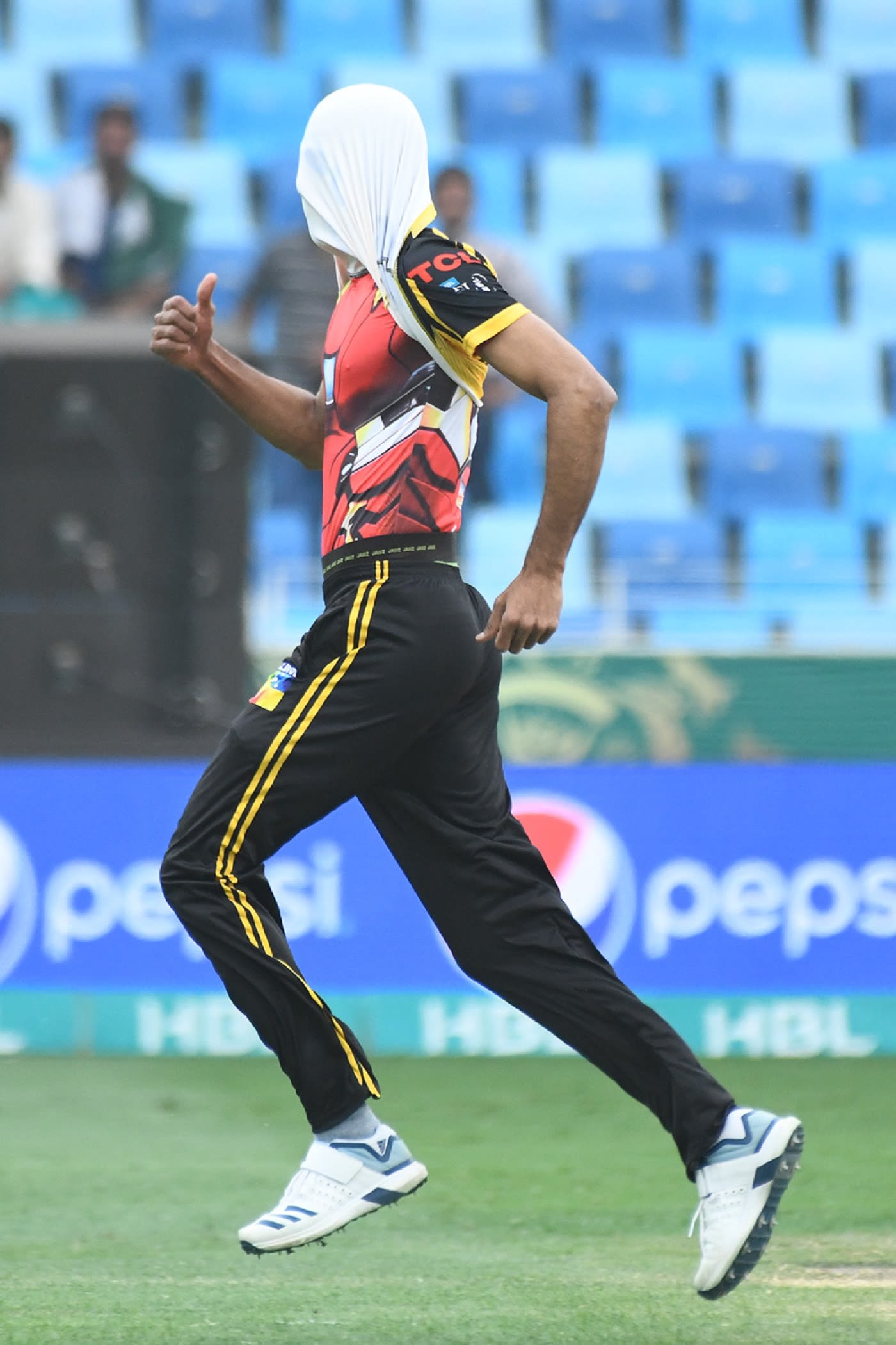 Umaid Asif was jubilant after dismissing James Vince