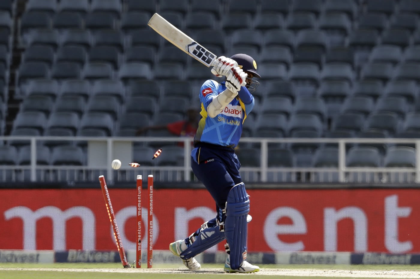 Upul Tharanga chops one on