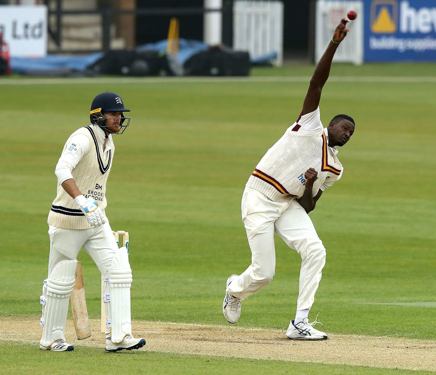 James Harris' half-century held off Jason Holder and co