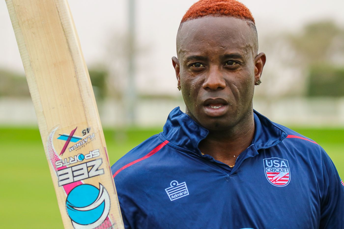 Xavier Marshall walks off after his first century in a USA uniform