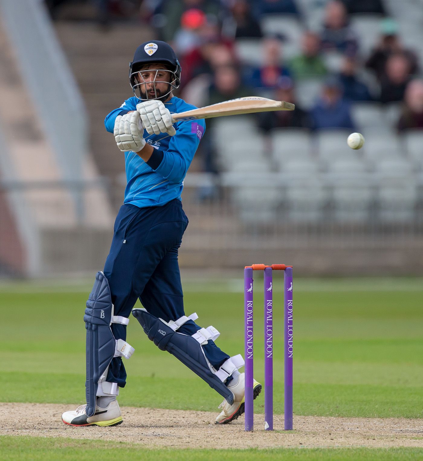 Anuj Dal swats away a pull shot