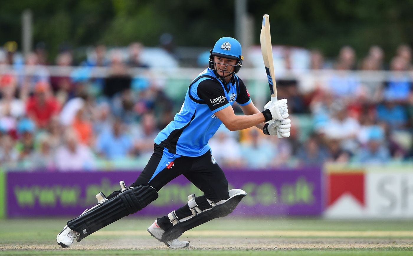 George Rhodes presses on to the front foot