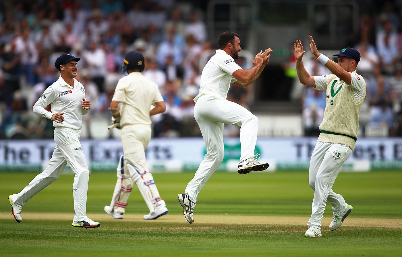 Stuart Thompson struck with his first ball of the third morning
