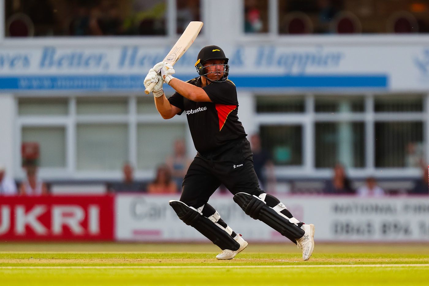 Mark Cosgrove watches a shot head towards the boundary