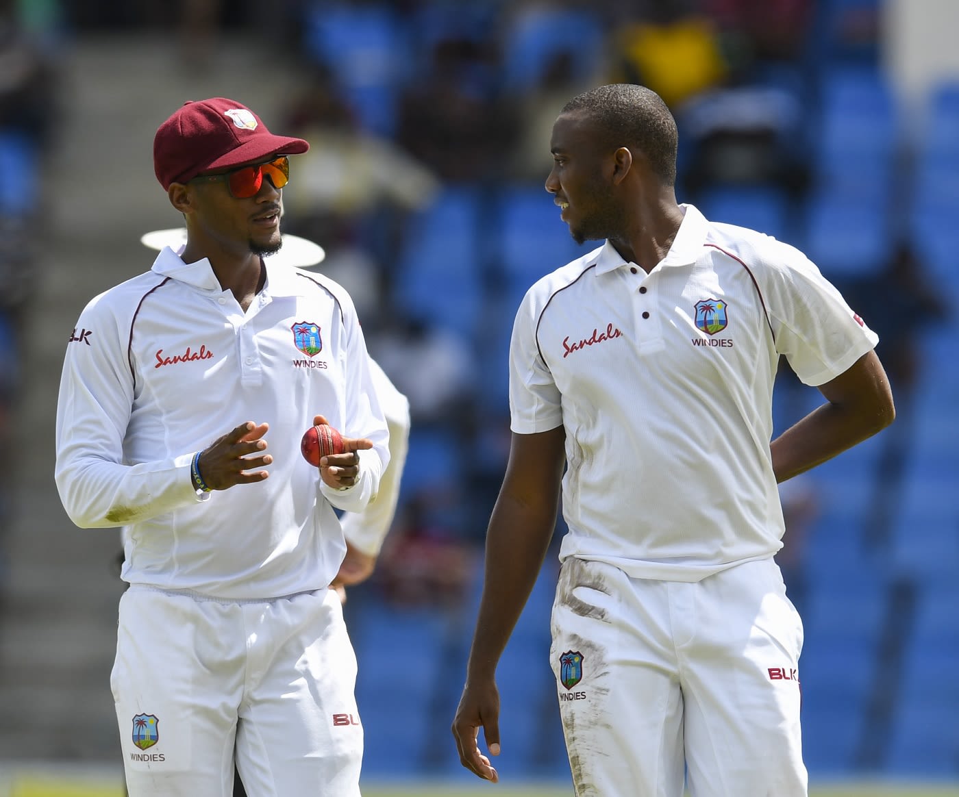 Kraigg Brathwaite and Miguel Cummins hatch a plan