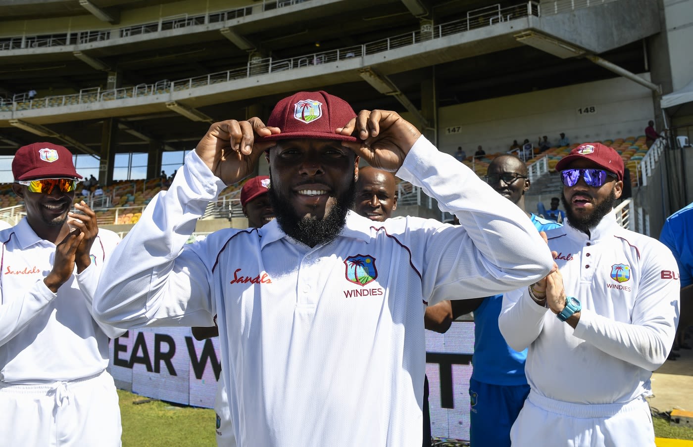 Jahmar Hamilton gets his debut Test cap