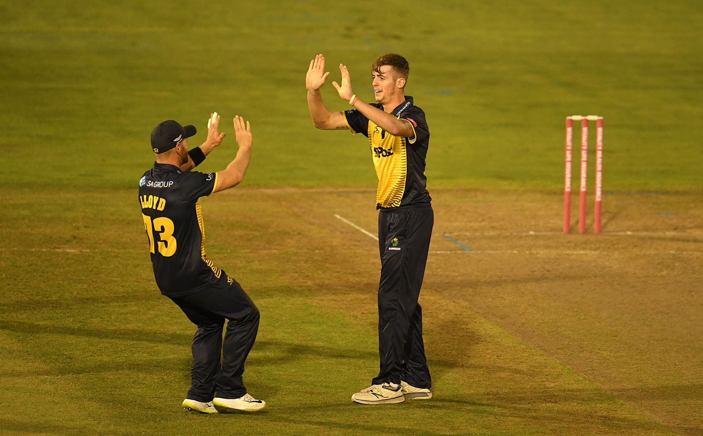 Roman Walker gets a pair of high fives